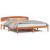 Cadru de pat cu headboard Maro 180 x 200 cm Lemn masiv de pin GartenMobel Dekor