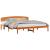 Cadru de pat cu headboard Maro 180 x 200 cm Lemn masiv de pin GartenMobel Dekor