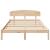 Cadru de pat cu headboard Maro 160 x 200 cm Lemn masiv de pin GartenMobel Dekor