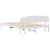 Cadru de pat cu headboard Alb 160 x 200 cm Lemn masiv de pin GartenMobel Dekor