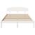 Cadru de pat cu headboard Alb 160 x 200 cm Lemn masiv de pin GartenMobel Dekor
