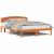 Cadru de pat cu headboard Maro 160 x 200 cm Lemn masiv de pin GartenMobel Dekor