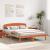 Cadru de pat cu headboard Maro 160 x 200 cm Lemn masiv de pin GartenMobel Dekor