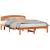 Cadru de pat cu headboard Maro 160 x 200 cm Lemn masiv de pin GartenMobel Dekor