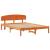 Cadru de pat cu headboard Maro 160 x 200 cm Lemn masiv de pin GartenMobel Dekor