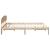 Cadru de pat cu headboard Maro 150 x 200 cm Lemn masiv de pin GartenMobel Dekor