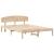 Cadru de pat cu headboard Maro 150 x 200 cm Lemn masiv de pin GartenMobel Dekor