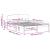 Cadru de pat cu headboard Alb 150 x 200 cm Lemn masiv de pin GartenMobel Dekor
