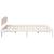 Cadru de pat cu headboard Alb 150 x 200 cm Lemn masiv de pin GartenMobel Dekor