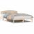 Cadru de pat cu headboard Maro 140 x 200 cm Lemn masiv de pin GartenMobel Dekor