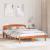 Cadru de pat cu headboard Maro 140 x 200 cm Lemn masiv de pin GartenMobel Dekor