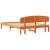 Cadru de pat cu headboard Maro 140 x 200 cm Lemn masiv de pin GartenMobel Dekor