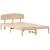 Cadru de pat cu headboard Maro 120 x 200 cm Lemn masiv de pin GartenMobel Dekor