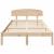 Cadru de pat cu headboard Maro 120 x 200 cm Lemn masiv de pin GartenMobel Dekor