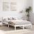 Cadru de pat cu headboard Alb 120 x 200 cm Lemn masiv de pin GartenMobel Dekor