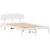 Cadru de pat cu headboard Alb 120 x 200 cm Lemn masiv de pin GartenMobel Dekor