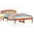 Cadru de pat cu headboard Maro 120 x 200 cm Lemn masiv de pin GartenMobel Dekor