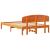 Cadru de pat cu headboard Maro 120 x 200 cm Lemn masiv de pin GartenMobel Dekor