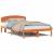Cadru de pat cu headboard Maro 120 x 200 cm Lemn masiv de pin GartenMobel Dekor