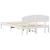 Cadru de pat cu headboard Alb 140 x 190 cm Lemn masiv de pin GartenMobel Dekor