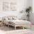 Cadru de pat cu headboard Maro 135 x 190 cm Lemn masiv de pin GartenMobel Dekor