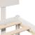 Cadru de pat cu headboard Alb 135 x 190 cm Lemn masiv de pin GartenMobel Dekor