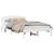 Cadru de pat cu headboard Alb 135 x 190 cm Lemn masiv de pin GartenMobel Dekor