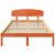 Cadru de pat cu headboard Maro 135 x 190 cm Lemn masiv de pin GartenMobel Dekor