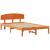 Cadru de pat cu headboard Maro 120 x 190 cm Lemn masiv de pin GartenMobel Dekor