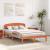 Cadru de pat cu headboard Maro 120 x 190 cm Lemn masiv de pin GartenMobel Dekor