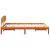 Cadru de pat cu headboard Maro 120 x 190 cm Lemn masiv de pin GartenMobel Dekor