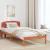 Cadru de pat cu headboard Maro 100 x 200 cm Lemn masiv de pin GartenMobel Dekor