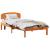 Cadru de pat cu headboard Maro 90 x 200 cm Lemn masiv de pin GartenMobel Dekor