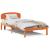 Cadru de pat cu headboard Maro 90 x 200 cm Lemn masiv de pin GartenMobel Dekor