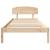 Cadru de pat cu headboard Maro 80 x 200 cm Lemn masiv de pin GartenMobel Dekor