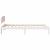 Cadru de pat cu headboard Alb 80 x 200 cm Lemn masiv de pin GartenMobel Dekor