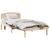 Cadru de pat cu headboard Maro 75 x 190 cm Lemn masiv de pin GartenMobel Dekor