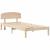 Cadru de pat cu headboard Maro 75 x 190 cm Lemn masiv de pin GartenMobel Dekor