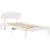 Cadru de pat cu headboard Alb 75 x 190 cm Lemn masiv de pin GartenMobel Dekor