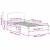 Cadru de pat cu headboard Alb 75 x 190 cm Lemn masiv de pin GartenMobel Dekor