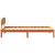 Cadru de pat cu headboard Maro 75 x 190 cm Lemn masiv de pin GartenMobel Dekor