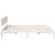 Cadru de pat cu headboard Alb 200 x 200 cm GartenMobel Dekor