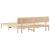 Cadru de pat cu headboard natural 180 x 200 cm GartenMobel Dekor