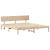 Cadru de pat cu headboard natural 180 x 200 cm GartenMobel Dekor