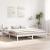 Cadru de pat cu headboard Alb 180 x 200 cm GartenMobel Dekor