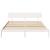 Cadru de pat cu headboard Alb 180 x 200 cm GartenMobel Dekor