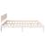 Cadru de pat cu headboard Alb 180 x 200 cm GartenMobel Dekor