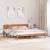 Cadru de pat cu headboard Maroniu cerat 180 x 200 cm GartenMobel Dekor