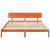 Cadru de pat cu headboard Maroniu cerat 180 x 200 cm GartenMobel Dekor