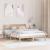 Cadru de pat cu headboard natural 160 x 200 cm GartenMobel Dekor